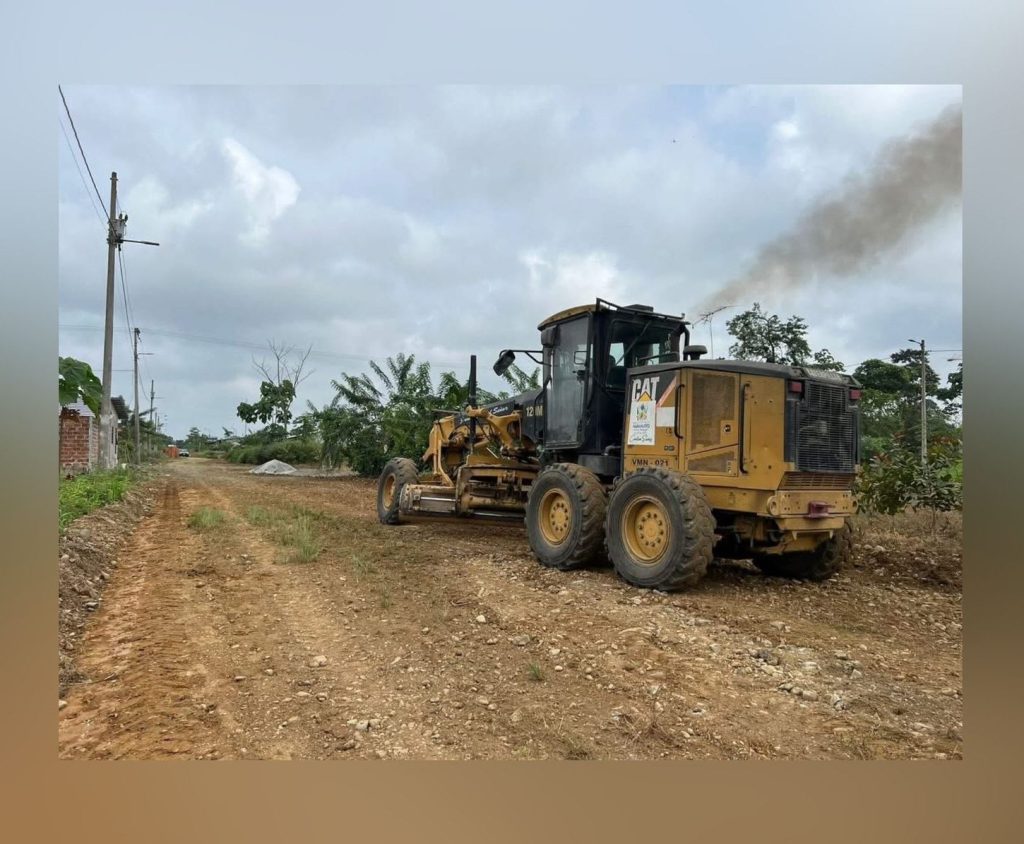 Reconformación vial en zona rural
